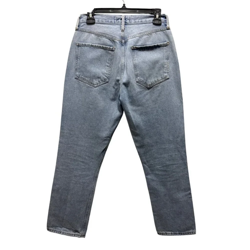 Agolde Riley High Rise Straight Crop Jeans Size 27 - Picture 4 of 8